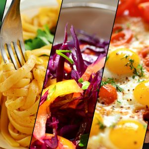 Assortment of vegetarian dishes. Food collage. Food close up. Ve CASINO 2022
