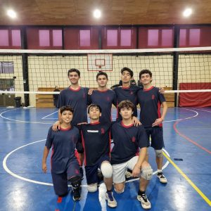 Partido de voleibol preparatorio para Liga